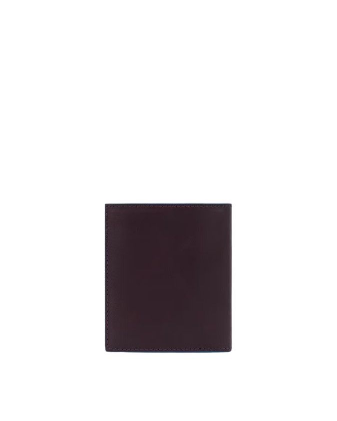 Piquadro - Portafoglio uomo verticale con porta monete RFID Blue Square