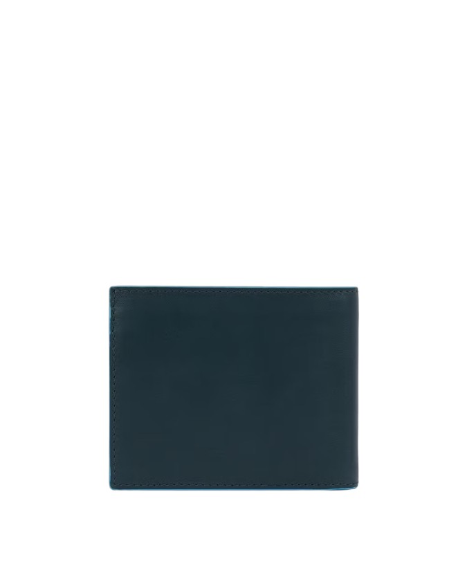 Piquadro -  Portafoglio uomo con portamonete e porta carte di credito Blue Square