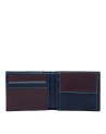 Piquadro -  Portafoglio uomo con portamonete e porta carte di credito Blue Square