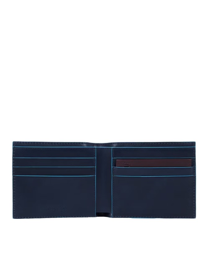 Piquadro - Portafoglio uomo con portadocumenti rimovibile Blue Square