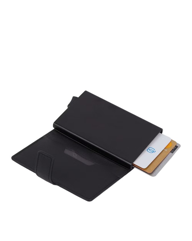Piquadro - Custodia porta carte di credito in metallo RFID