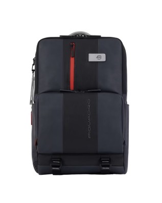 Piquadro - Zaino in pelle porta pc 15,6" con schienale
