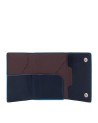 Piquadro - Portafoglio compatto uomo per banconote e carte di credito in pelle