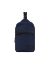 Piquadro  - Zaino monospalla uomo in pelle e tessuto per  iPad®mini