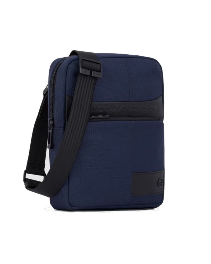 Piquadro - Borsello porta iPad Mini in pelle e tessuto