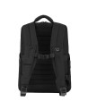  Piquadro - Zaino uomo in pelle e tessuto riciclato porta pc