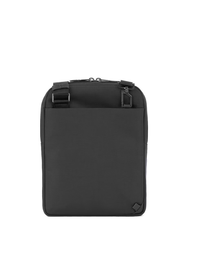 Piquadro – Borsello uomo in pelle e tessuto riciclato per  iPad®