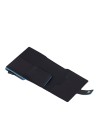 Piquadro - Custodia porta carte di credito uomo in pelle e metallo