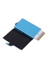 Piquadro - Custodia porta carte di credito uomo in pelle e metallo