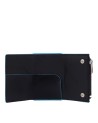 Piquadro - Portafoglio in pelle e metallo con sliding system e tasca portamonete