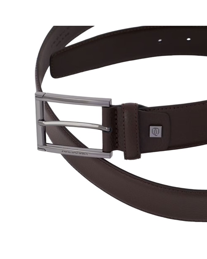 Piquadro - Cintura uomo 35 mm in pelle con fibbia ad ardiglione Modus Special