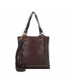 Campomaggi - Borsa shopping verticale in pelle con tracolla