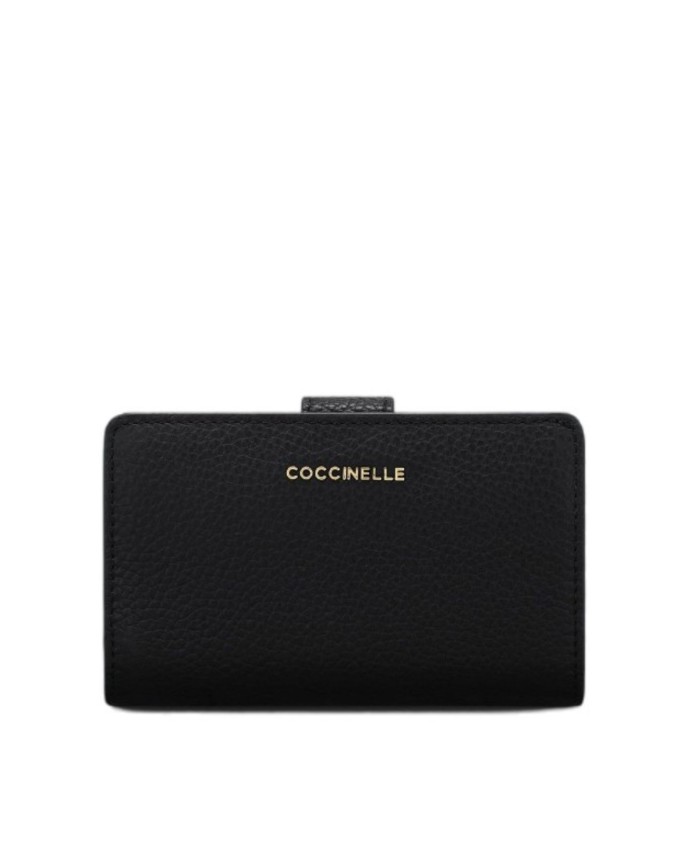  Coccinelle - Portafoglio donna in pelle medio Metallic Soft