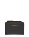 Coccinelle - Porta carte di credito compatto in pelle Metallic Soft