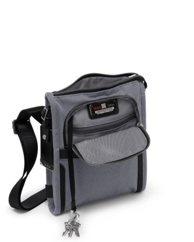 Tumi - Borsa a tracolla uomo slim in nylon balistico Alpha 3