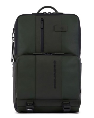 Piquadro - Zaino in pelle porta pc 15,6" con schienale