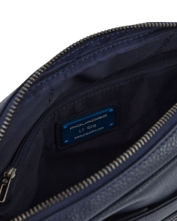 Piquadro - Pochette in pelle porta iPad®mini con manico rimovibile
