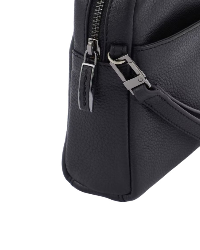 Piquadro - Pochette in pelle porta iPad®mini con manico rimovibile