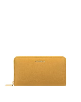 Coccinelle - Metallic Soft zip-around leather wallet with coin