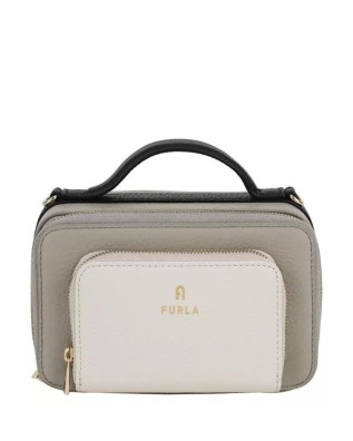Furla - Borsa a tracolla in pelle bicolore mini Camelia 2