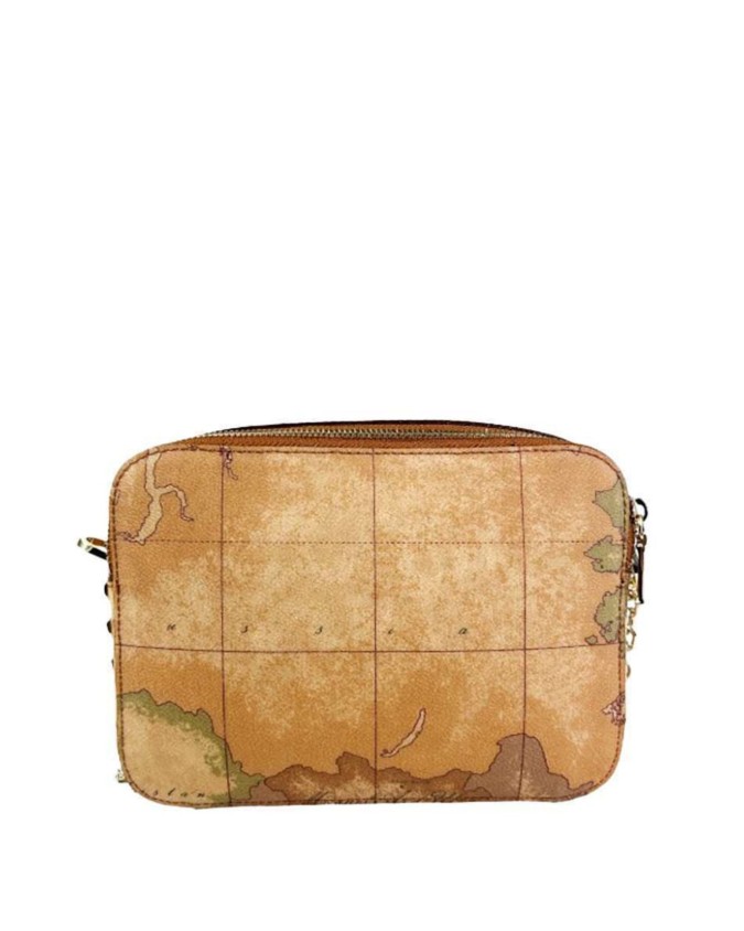 Alviero Martini Prima Classe - Borsa piccola a tracolla in tessuto goffrato Geo Classic