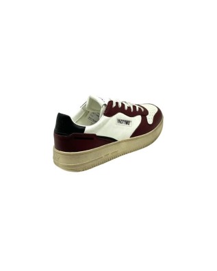 Ynot - Sneakers uomo basse in pelle bordeaux New York 2