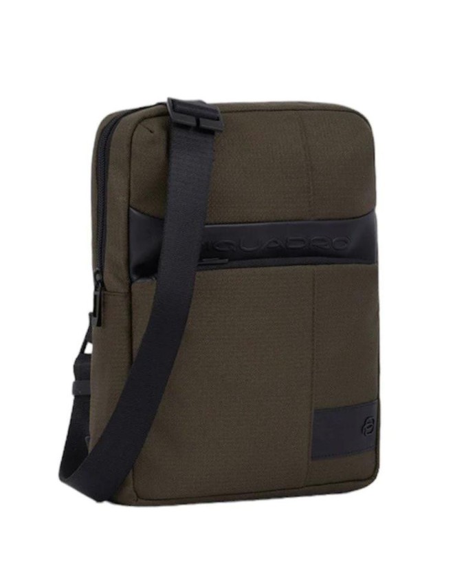  Piquadro - Borsello uomo porta iPad in pelle e tessuto