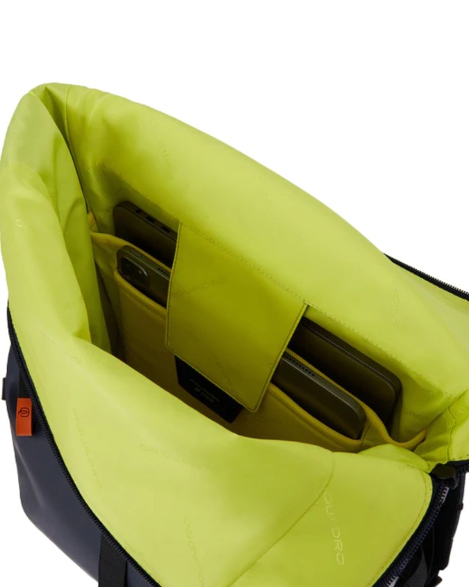  Piquadro - Zaino Roll-Top Porta Pc 15.6'' in Tessuto