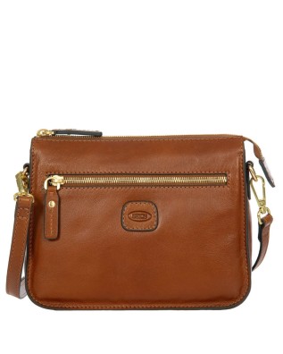 Bric's - Square-shaped Volterra leather shoulder bag