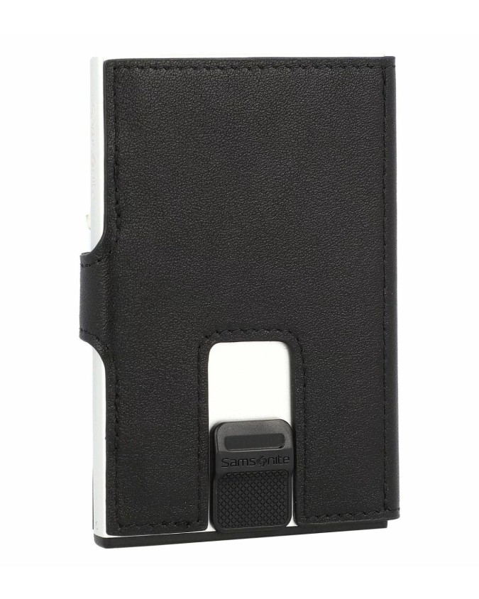  Samsonite - Porta carte di credito in pelle e alluminio Alu Fit