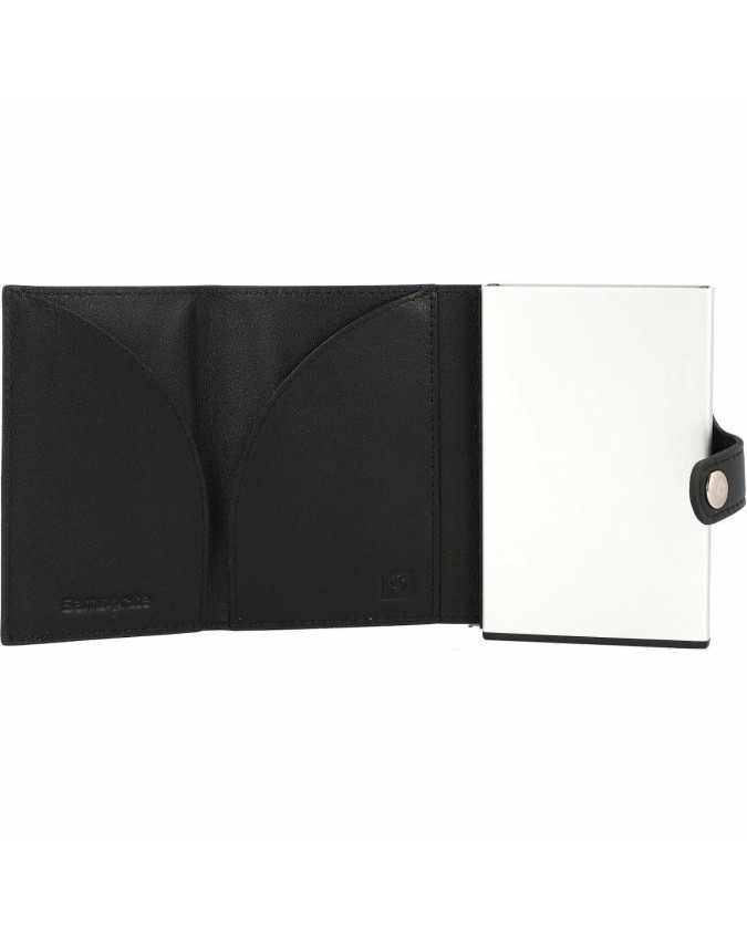  Samsonite - Porta carte di credito in pelle e alluminio Alu Fit