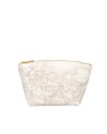 Alviero Martini Prima Classe - Pochette media in tessuto stampato Geo White