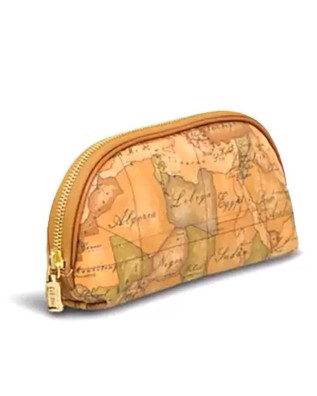 Alviero Martini Prima Classe - Pochette portatutto piccola in tessuto stampato Geo Classic 2