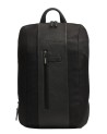 Piquadro - Zaino slim in tessuto e pelle espandibile porta pc 15.6''
