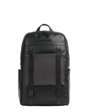 Piquadro - Zaino porta pc 14'' in pelle 2 comparti David