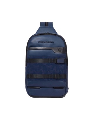  Piquadro - Monospalla in pelle per ipad® portabile a zaino