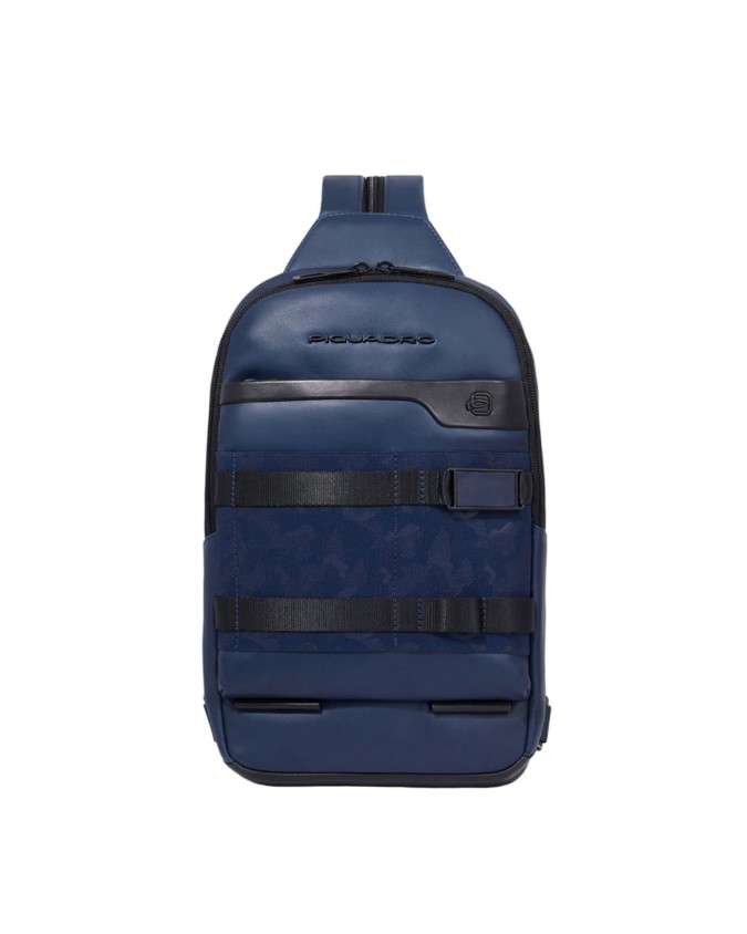  Piquadro - Monospalla in pelle per ipad® portabile a zaino