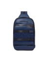 Piquadro - Leather single-shoulder bag for iPad® that can be
