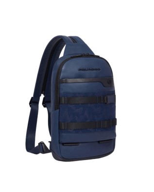 Piquadro - Leather single-shoulder bag for iPad® that can be 2