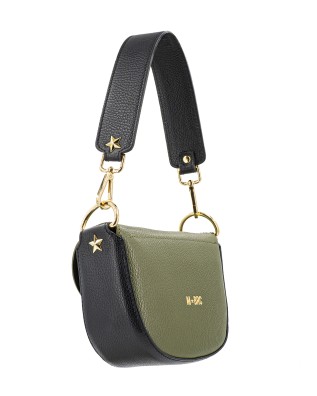 MBRC - Borsa a tracolla in pelle con patta Obona 2