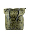 MBRC - Borsa shopper in pelle dipinta a mano Symbol