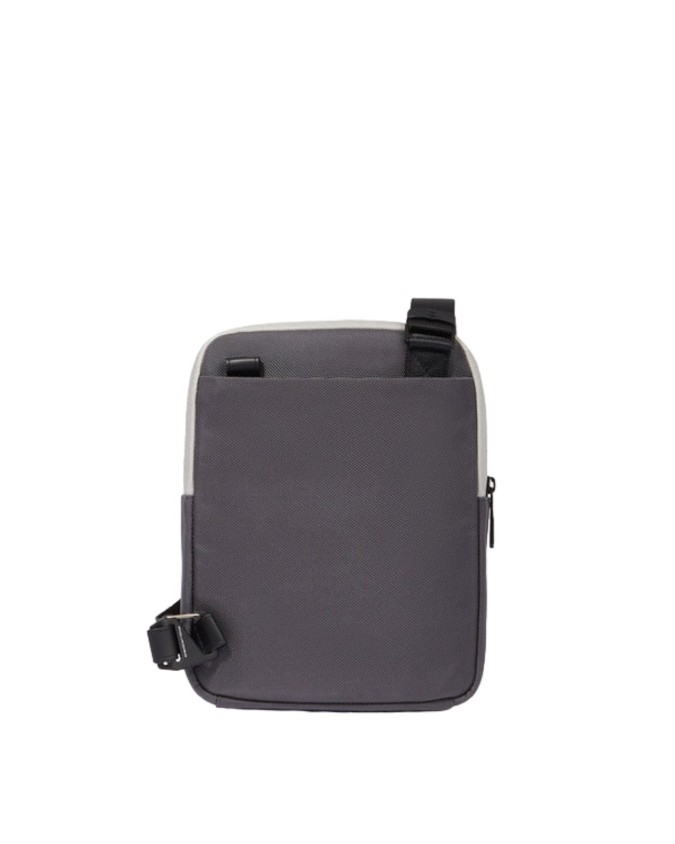 Piquadro - Borsello uomo in pelle e tessuto riciclato porta iPad 10,2''Air 10,9''Pro 11''