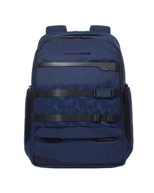 Piquadro - Herrenrucksack aus Leder und FX-Stoff für einen