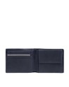 Piquadro - Portafoglio uomo in pelle piccolo con porta monete Carl