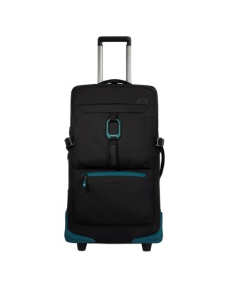 Piquadro - Borsone/Trolley in tessuto riciclato 2 ruote Corner 2.0 2