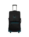 Piquadro - Borsone/Trolley in tessuto riciclato 2 ruote Corner 2.0