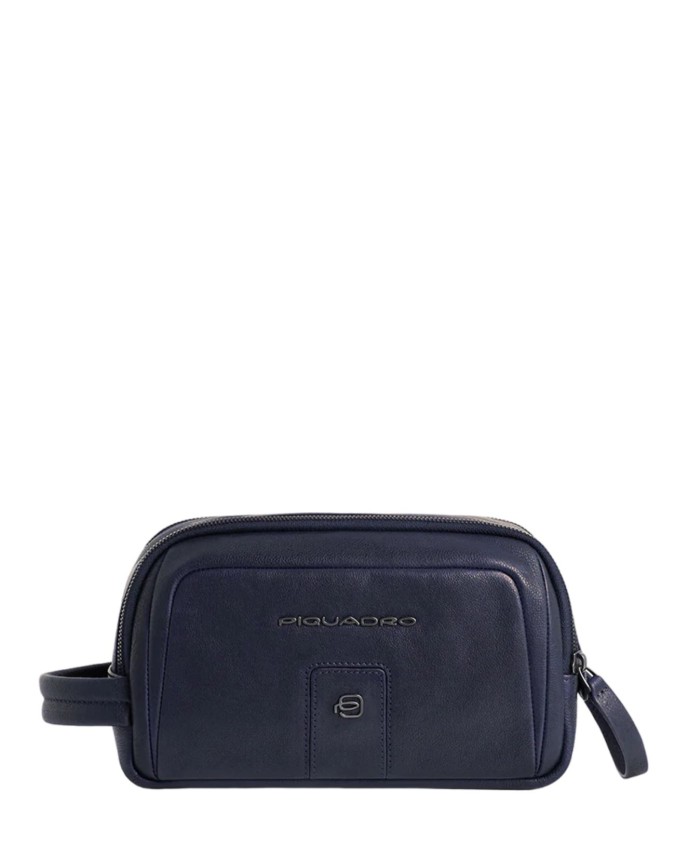Piquadro - Beauty-case da viaggio uomo in pelle Carl