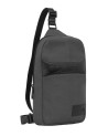  Piquadro - Zaino monospalla uomo in pelle e tessuto per