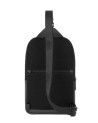  Piquadro - Zaino monospalla uomo in pelle e tessuto per