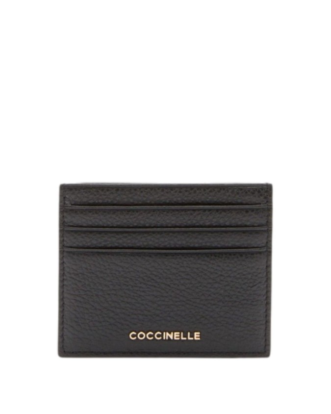  Coccinelle - Porta carte di credito in pelle Metallic Soft